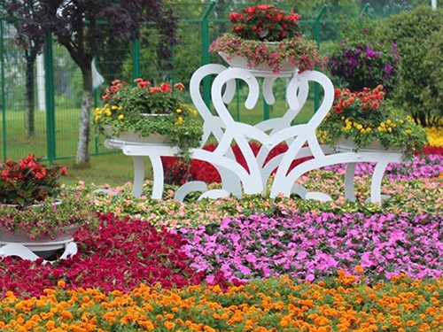 大型户外铁艺花架